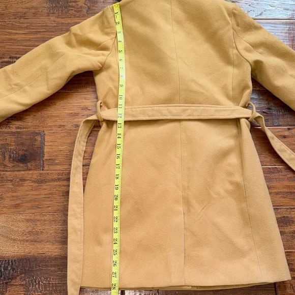 Ivy City Co Kids Sloane Camel Tan Peacoat with Removable Faux Fur Collar, 9/10 - Picture 9 of 13